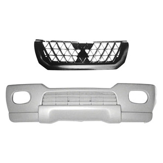 Replace® - 2-Piece (Front Bumper Cover, Grille) (Standard Line)