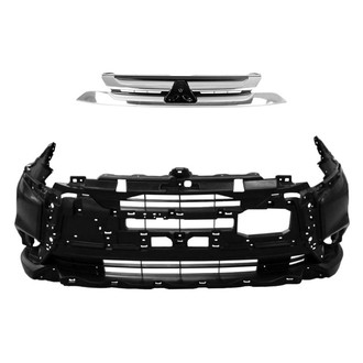 Replace® - 2-Piece (Front Bumper Cover, Grille) (Standard Line)