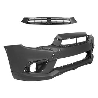 Replace® - 2-Piece (Front Bumper Cover, Grille) (Standard Line)