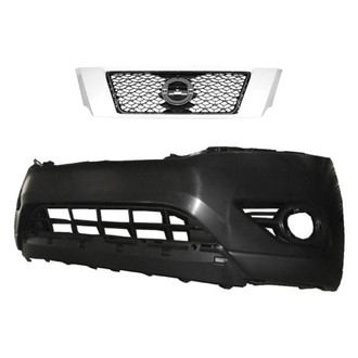 Replace® - 2-Piece (Front Bumper Cover, Grille) (Brand New OE)