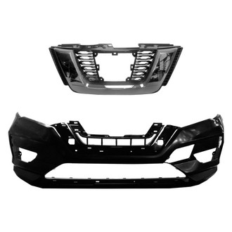 Replace® - 2-Piece (Front Bumper Cover, Grille) (Brand New OE)