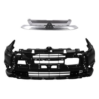 Replace® - 2-Piece (Front Bumper Cover, Grille) (Standard Line)