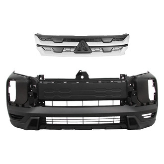 Replace® - 2-Piece (Front Bumper Cover, Grille) (Standard Line)