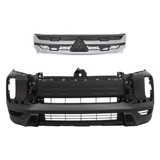 Replace® - 2-Piece (Front Bumper Cover, Grille) (Standard Line)