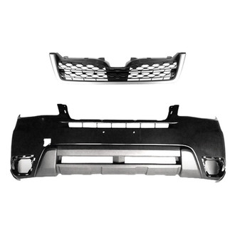Replace® - 2-Piece (Front Bumper Cover, Grille) (Brand New OE)