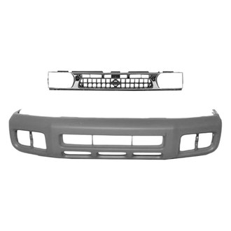 Replace® - 2-Piece (Front Bumper Cover, Grille) (Standard Line)
