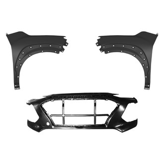 Replace® - 3-Piece (Front Bumper Cover, Driver and Passenger Side Fender) (Standard Line)