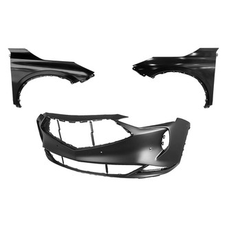 Replace® - 3-Piece (Front Bumper Cover, Driver and Passenger Side Fender) (Standard Line)