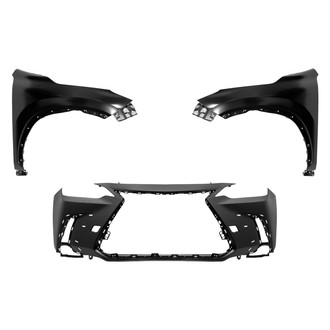 Replace® - 3-Piece (Front Bumper Cover, Driver and Passenger Side Fender) (Standard Line)