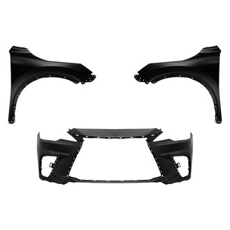 Replace® - 3-Piece (Front Bumper Cover, Driver and Passenger Side Fender) (Standard Line)