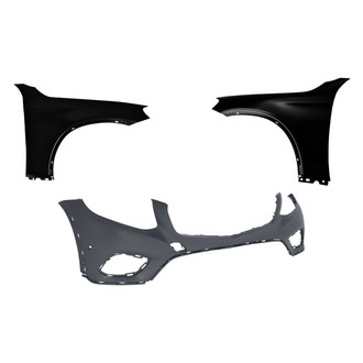 Replace® - 3-Piece (Front Bumper Cover, Driver and Passenger Side Fender) (Standard Line)