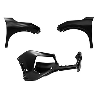 Replace® - 3-Piece (Front Bumper Cover, Driver and Passenger Side Fender) (Standard Line)