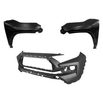 Replace® - 3-Piece (Front Bumper Cover, Driver and Passenger Side Fender) (Standard Line)