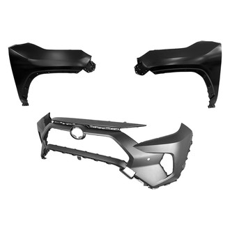 Replace® - 3-Piece (Front Bumper Cover, Driver and Passenger Side Fender) (Standard Line)