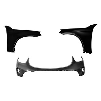 Replace® - 3-Piece (Front Bumper Cover, Driver and Passenger Side Fender) (Standard Line)