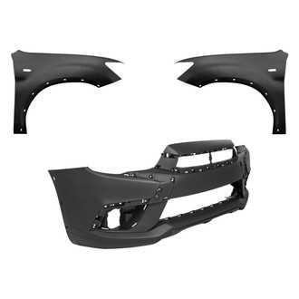 Replace® - 3-Piece (Front Bumper Cover, Driver and Passenger Side Fender) (Standard Line)