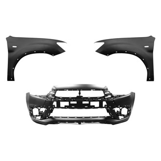 Replace® - 3-Piece (Front Bumper Cover, Driver and Passenger Side Fender) (Standard Line)