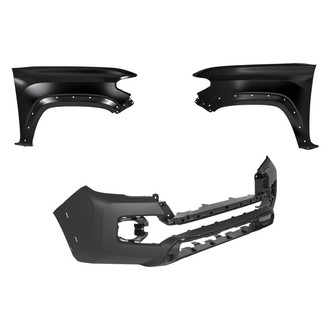 Replace® - 3-Piece (Front Bumper Cover, Driver and Passenger Side Fender) (Standard Line)