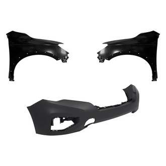 Replace® - 3-Piece (Front Bumper Cover, Driver and Passenger Side Fender) (Standard Line)