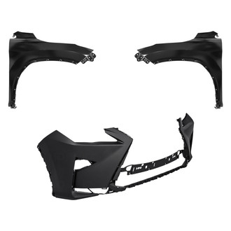 Replace® - 3-Piece (Front Bumper Cover, Driver and Passenger Side Fender) (Standard Line)