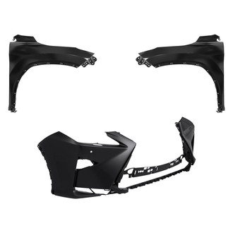Replace® - 3-Piece (Front Bumper Cover, Driver and Passenger Side Fender) (Standard Line)