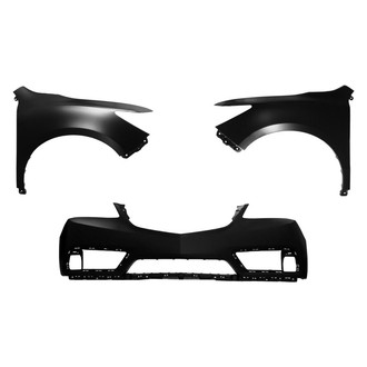 Replace® - 3-Piece (Front Bumper Cover, Driver and Passenger Side Fender) (Standard Line)