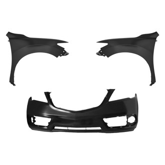 Replace® - 3-Piece (Front Bumper Cover, Driver and Passenger Side Fender) (Standard Line)