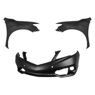Replace® - 3-Piece (Front Bumper Cover, Driver and Passenger Side Fender) (Standard Line)