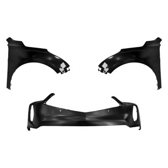 Replace® - 3-Piece (Front Bumper Cover, Driver and Passenger Side Fender) (Standard Line)