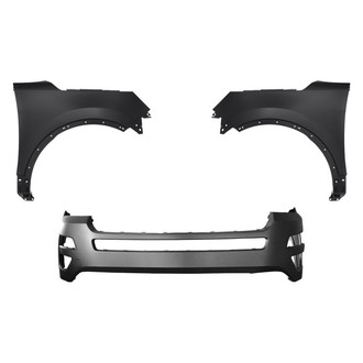 Replace® - 3-Piece (Front Bumper Cover, Driver and Passenger Side Fender) (Standard Line)
