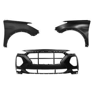 Replace® - 3-Piece (Front Bumper Cover, Driver and Passenger Side Fender) (Standard Line)