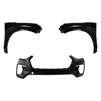 Replace® - 3-Piece (Front Bumper Cover, Driver and Passenger Side Fender) (Standard Line)