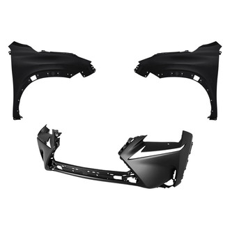 Replace® - 3-Piece (Front Bumper Cover, Driver and Passenger Side Fender) (Standard Line)