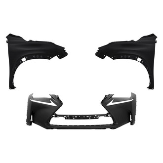 Replace® - 3-Piece (Front Bumper Cover, Driver and Passenger Side Fender) (Standard Line)
