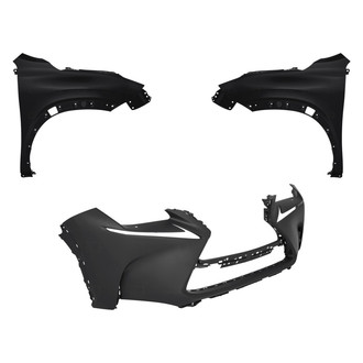 Replace® - 3-Piece (Front Bumper Cover, Driver and Passenger Side Fender) (Standard Line)