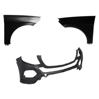 Replace® - 3-Piece (Front Bumper Cover, Driver and Passenger Side Fender) (Standard Line)