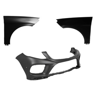 Replace® - 3-Piece (Front Bumper Cover, Driver and Passenger Side Fender) (Standard Line)