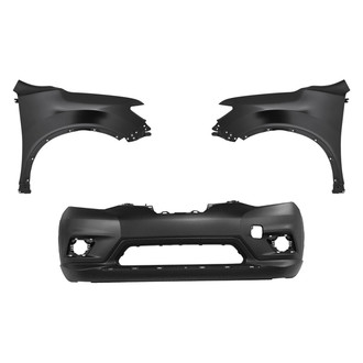 Replace® - 3-Piece (Front Bumper Cover, Driver and Passenger Side Fender) (Standard Line)