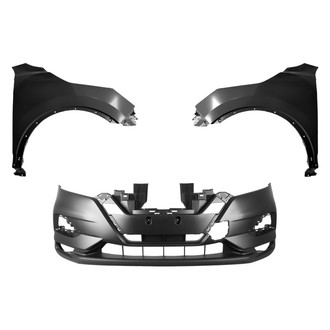 Replace® - 3-Piece (Front Bumper Cover, Driver and Passenger Side Fender) (Standard Line)