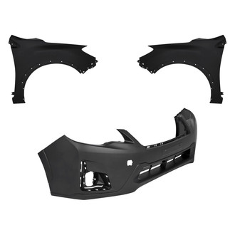 Replace® - 3-Piece (Front Bumper Cover, Driver and Passenger Side Fender) (Standard Line)