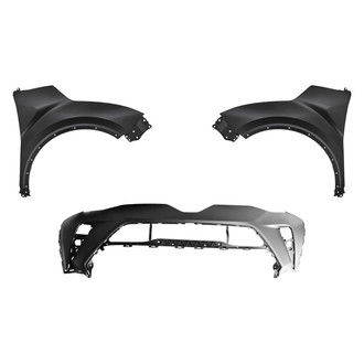 Replace® - 3-Piece (Front Bumper Cover, Driver and Passenger Side Fender) (Standard Line)