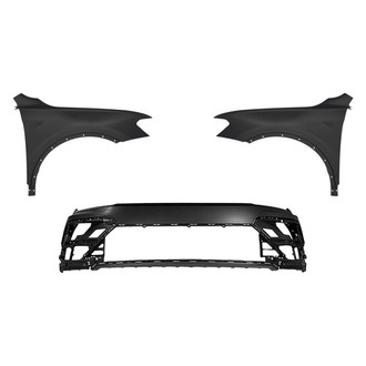 Replace® - 3-Piece (Front Bumper Cover, Driver and Passenger Side Fender) (Standard Line)