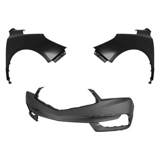 Replace® - 3-Piece (Front Bumper Cover, Driver and Passenger Side Fender) (CAPA Certified)