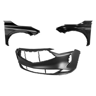Replace® - 3-Piece (Front Bumper Cover, Driver and Passenger Side Fender) (CAPA Certified)