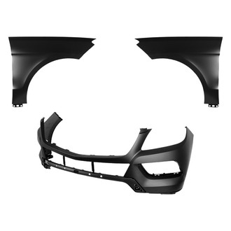 Replace® - 3-Piece (Front Bumper Cover, Driver and Passenger Side Fender) (CAPA Certified)