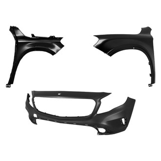Replace® - 3-Piece (Front Bumper Cover, Driver and Passenger Side Fender) (CAPA Certified)