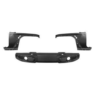 Replace® - 3-Piece (Front Bumper Cover, Driver and Passenger Side Fender) (CAPA Certified)