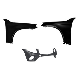 Replace® - 3-Piece (Front Bumper Cover, Driver and Passenger Side Fender) (CAPA Certified)