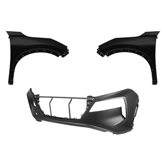 Replace® - 3-Piece (Front Bumper Cover, Driver and Passenger Side Fender) (CAPA Certified)