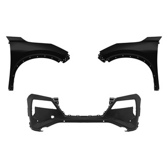 Replace® - 3-Piece (Front Bumper Cover, Driver and Passenger Side Fender) (CAPA Certified)